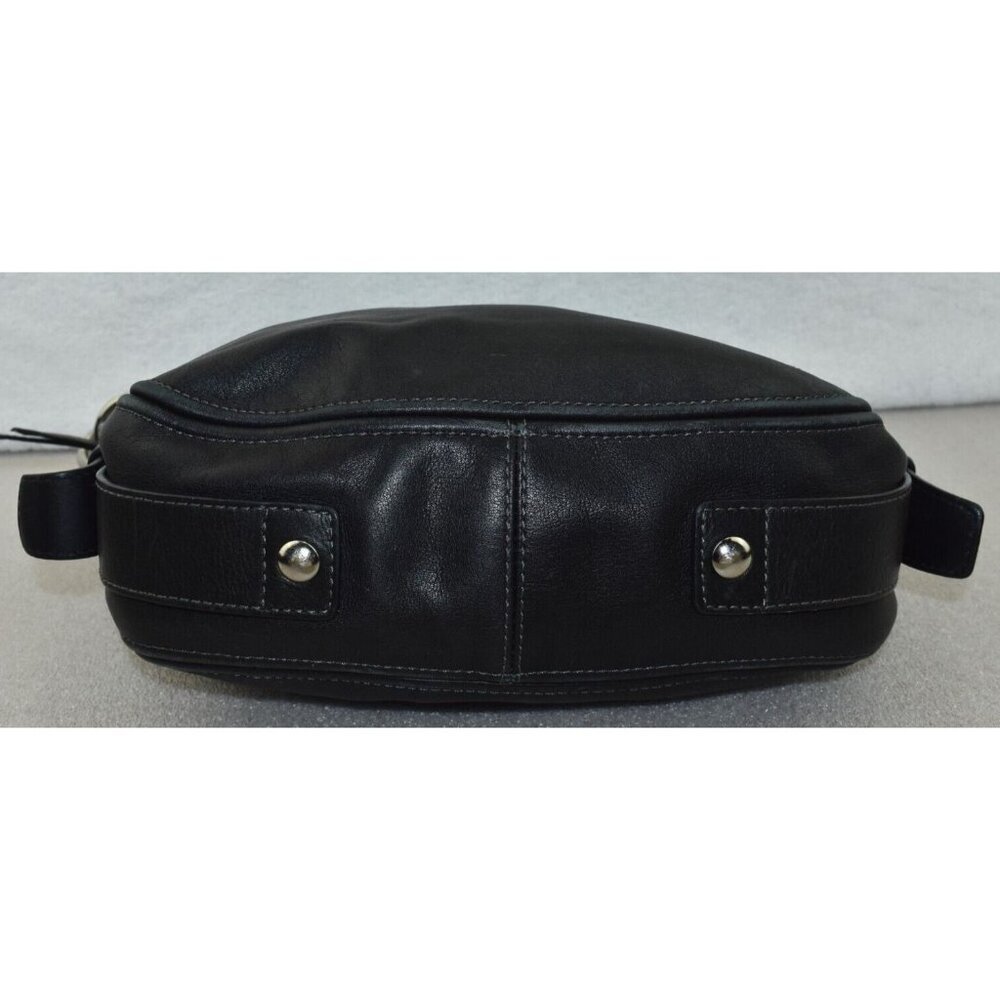 Coach Zoe Womens Black Leather Zipper Closure Hobo Shoulder Bag Purse - Picture 8 of 16